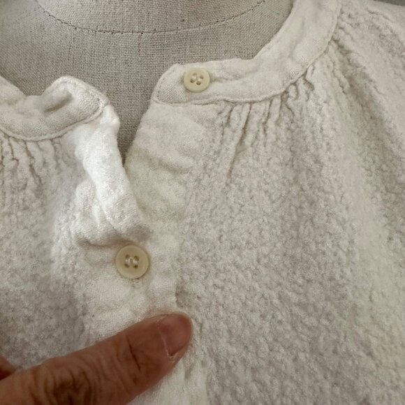 Jennie Kayne Wool Blend Cardigan Front Button Closure Crew Neck 3/4 Sleeve Flawe - Picture 12 of 14